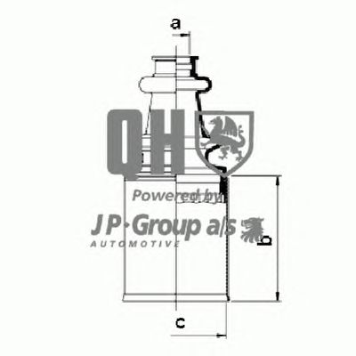 JP GROUP 3143700919 -  Комплект пыльника, приводной вал